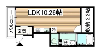 パンキッシュ【3階】の間取り