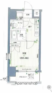 メインステージ門前仲町【10階】の間取り