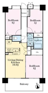 レーベンハイム朝霞ヒルズ【7階】の間取り