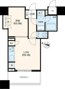東京都文京区音羽1【マンション】の間取り