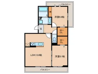 コンフォート寄京【2階】の間取り