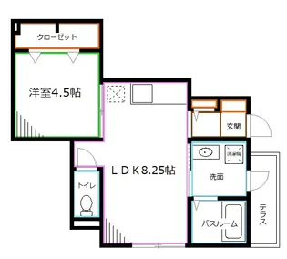 D-room阿佐谷南【1階】の間取り
