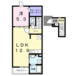 ビリーブ コガネ【2階】の間取り