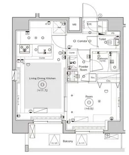 SYFORME NISHI-OI【11階】の間取り