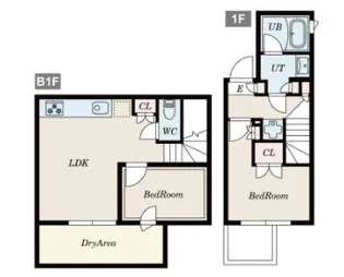 PASEO白山I・II【1階】の間取り