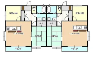 ウインディ鶴ヶ谷【2階】の間取り