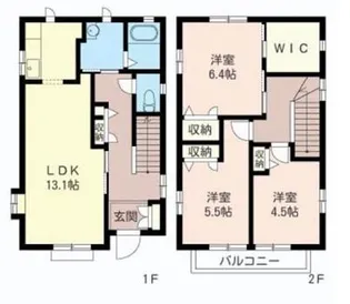 埼玉県さいたま市中央区円阿弥4【一戸建】の間取り