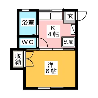パサージュ善行【1階】の間取り