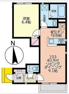 ガイア・メゾン【1階】の間取り
