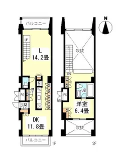東京都港区芝2【マンション】の間取り