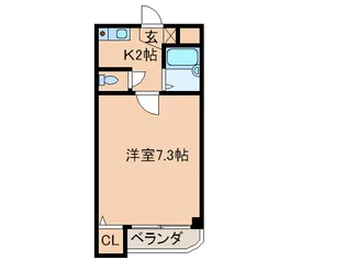 メゾンドモリタII【1階】の間取り