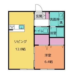 シャーメゾン陽だまりの丘 A【1階】の間取り