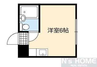 メゾンドリュウ玉造【1階】の間取り