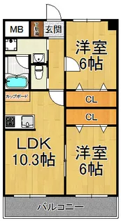 Sharon塚口【5階】の間取り