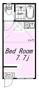 ユナイト新町ファンタジスタ【2階】の間取り