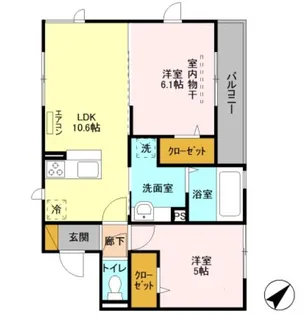 クレストヒル【3階】の間取り