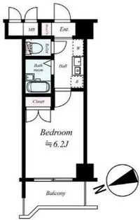 メインステージ早稲田【3階】の間取り