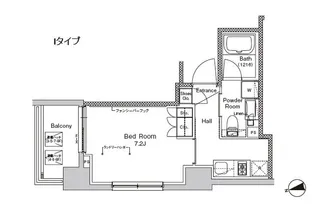 プラウドフラット門前仲町V【3階】の間取り