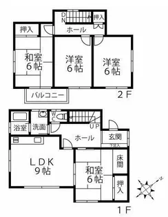 千葉県浦安市東野2【一戸建】の間取り