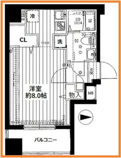 スプレスター錦糸町【4階】の間取り