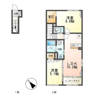 CRAISE A(クレイズ A)【2階】の間取り