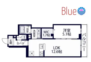 アヴェクトワベー【1階】の間取り