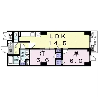東京都世田谷区粕谷2【マンション】の間取り