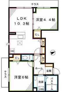 コンソラータ【1階】の間取り