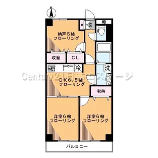 秀和旗の台レジデンス【3階】の間取り