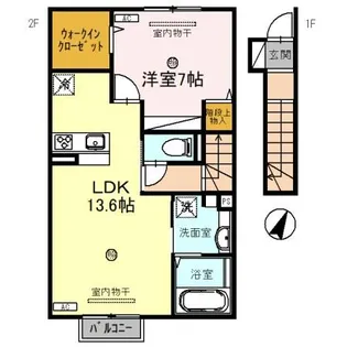 Plaisir【2階】の間取り