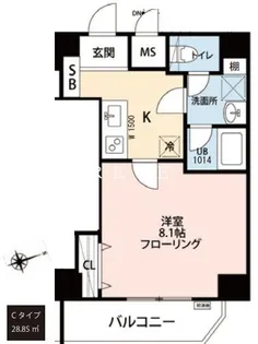 グラングスト文京【4階】の間取り