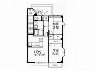 ハイステージISAHO B棟【1階】の間取り