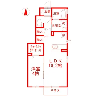 ドルチェ高座渋谷【1階】の間取り