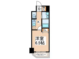クローバー・グランツ弁天町【13階】の間取り