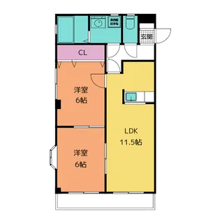 リッチ七宝【3階】の間取り