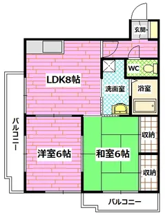 ハーモニーヒラキ【5階】の間取り