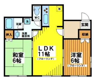 東京都世田谷区大原1【アパート】の間取り