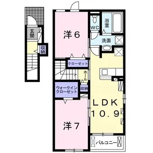 トレカーサ III【2階】の間取り