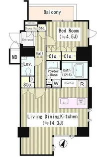 東京都港区南青山2【マンション】の間取り