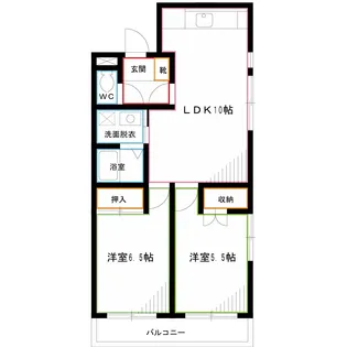 ヴィラアイレックス【2階】の間取り