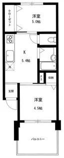 第二椎名町マイコーポ【6階】の間取り