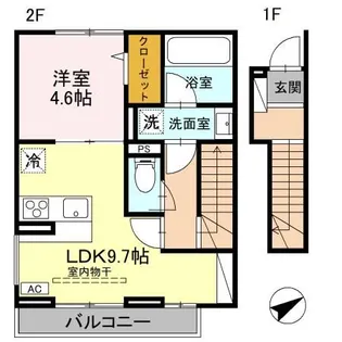 シンボルバーム・ラオム【2階】の間取り