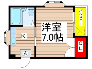 オネスティ船橋弐番館【4階】の間取り
