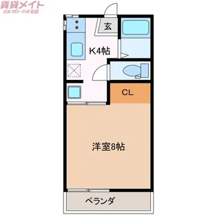 シティライフ福村【2階】の間取り