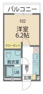 カインドネス横浜根岸【1階】の間取り