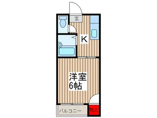 パ-クハイツII【1階】の間取り