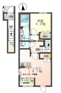 シェルル・スターテラス若林町(仮)【2階】の間取り
