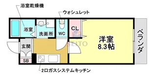 クレストフォルム庄内花のみち【1階】の間取り