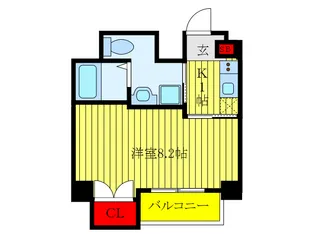 ベルシード王子【6階】の間取り