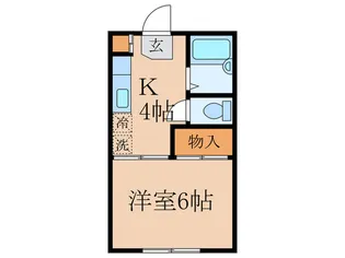 ハイツ フレグランス【1階】の間取り